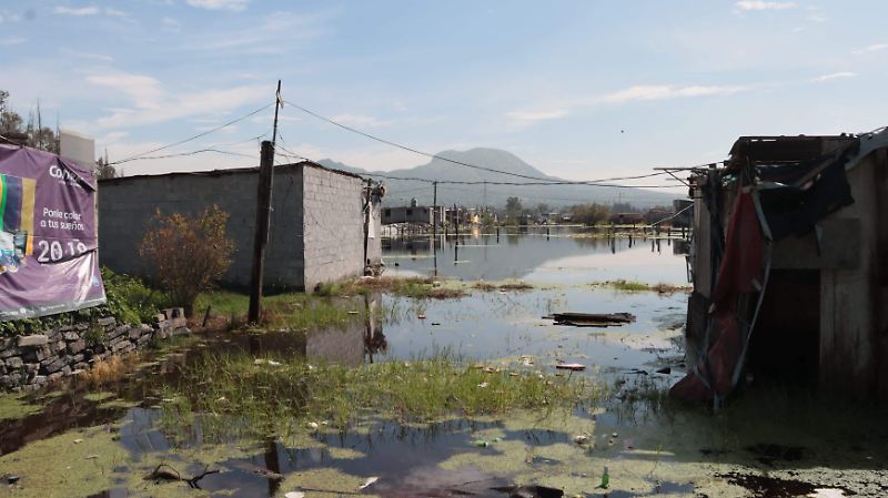 La Conchita tras desbordamiento